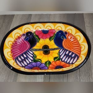 Colorful Vibrant Wooden Tray Dish